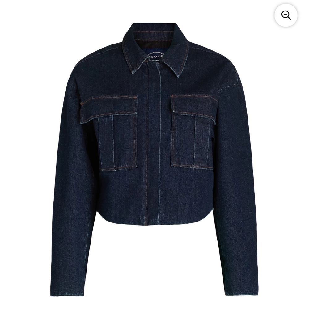 Scoop Oversized Cropped Women’s Denim Jacket size XL NWT